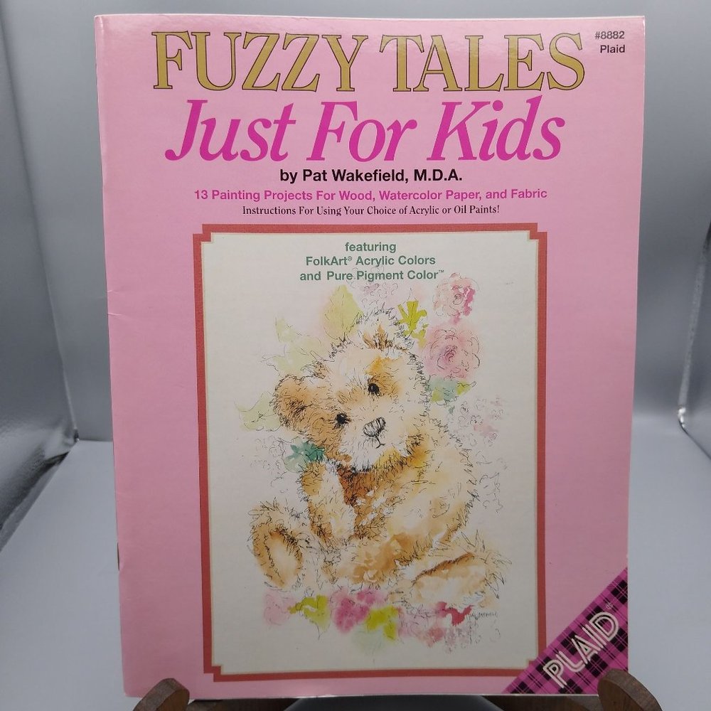 Vintage Craft Patterns, Fuzzy Tales Just for Kids 8882, Painting Projects